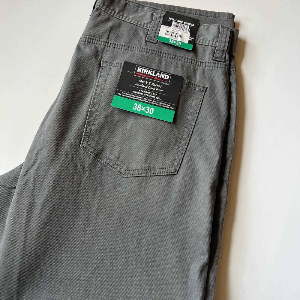 Kirkland Signature Men's Relaxed Fit Gray Jeans
